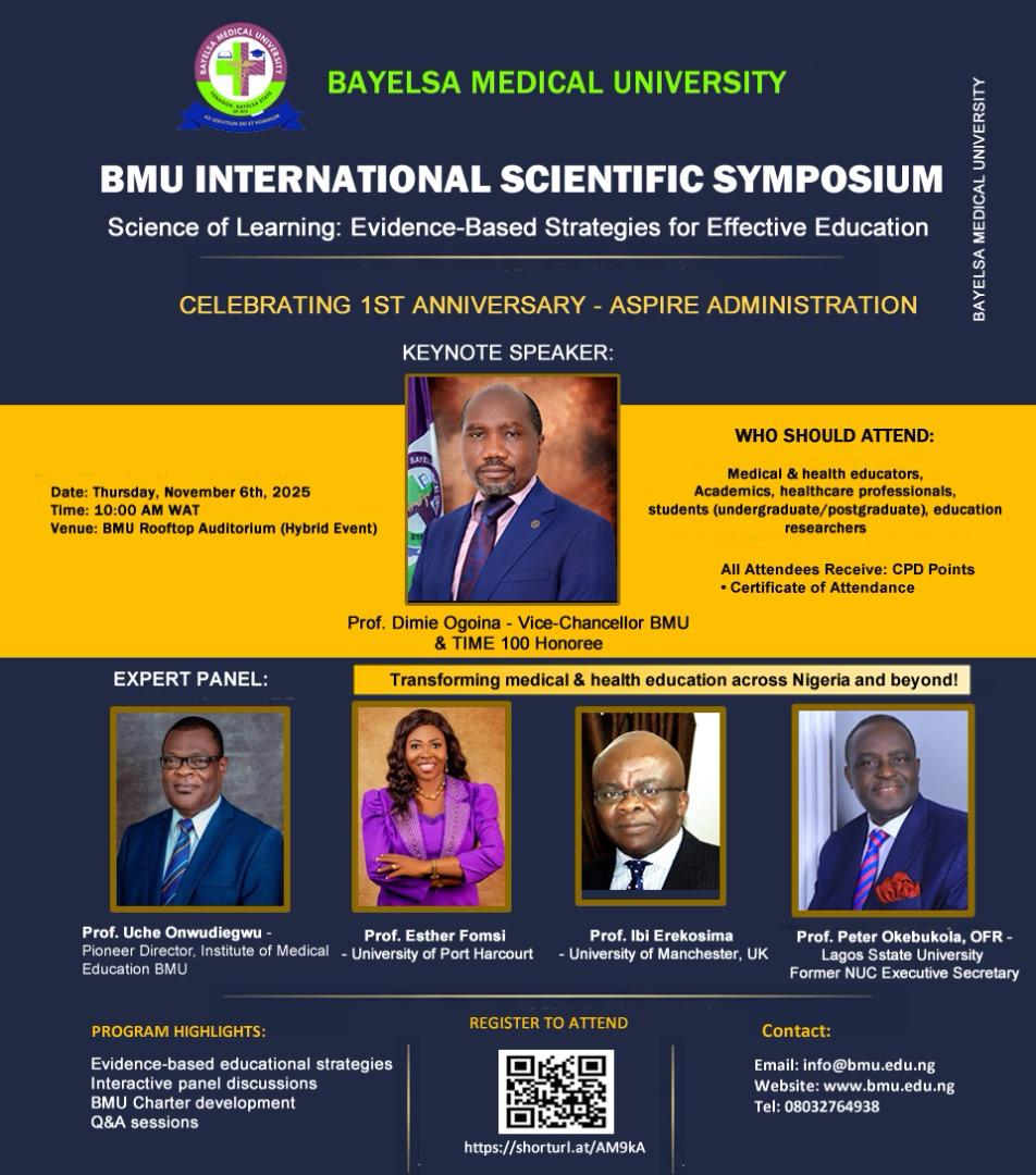 BMU INTERNATIONAL SCIENTIFIC SYMPOSIUM (SCIENCE OF LEARNING: EVIDENCE-BASED STRATEGIES FOR EFFECTIVE EDUCATION)