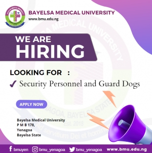 ADVERT FOR PROVISION OF SECURITY PERSONNEL AND GUARD DOGS